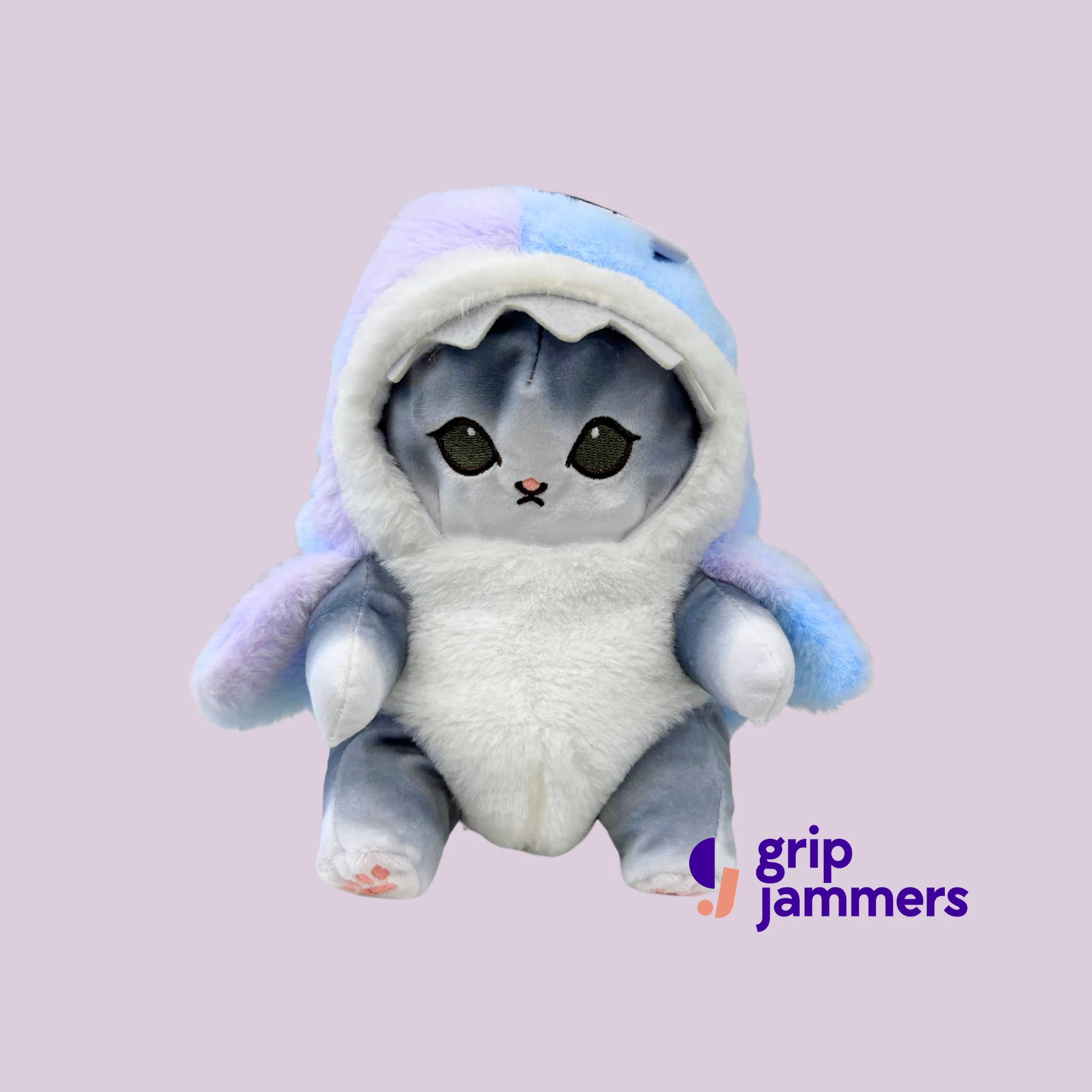 Mofusand Shark Cat Chalk Bag (Pastel Blue Hues) - Image 4